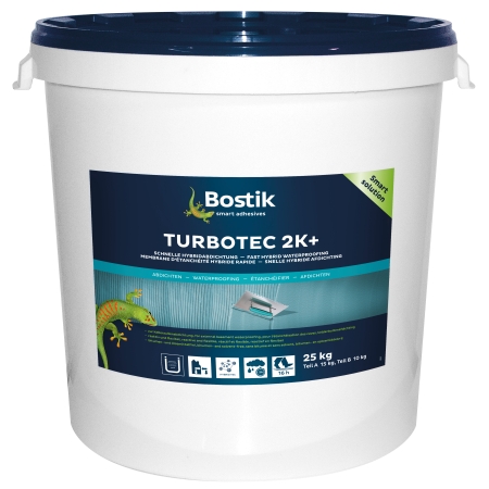 Bostik Turbotec 2K+ HYBRYDOWA MASA HYDROIZOLACYJNA  25kg